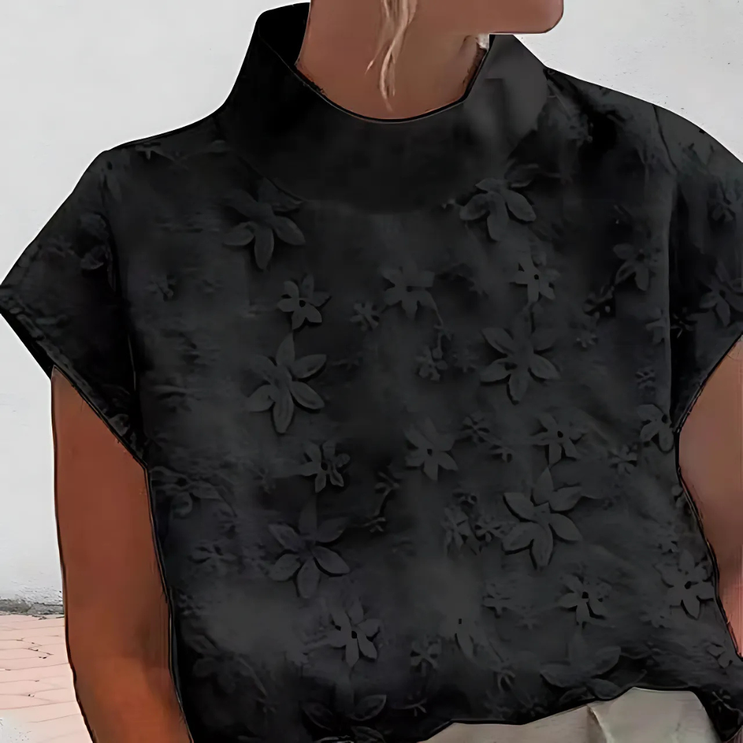 Elise Floral Textured Blouse – Women’s fashion piece