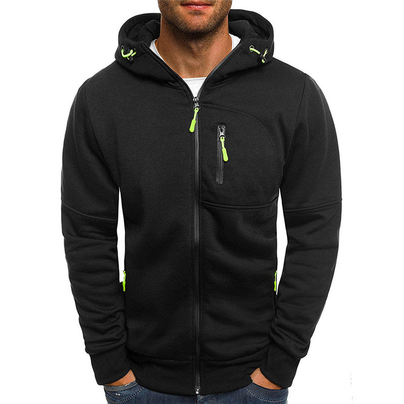 Daniel™ - Men's Hoodie | Zippered Hood with Fleece
