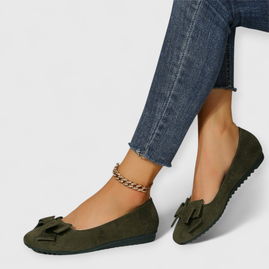 Elise Bow Front Ballet Flats – Women’s fashion piece