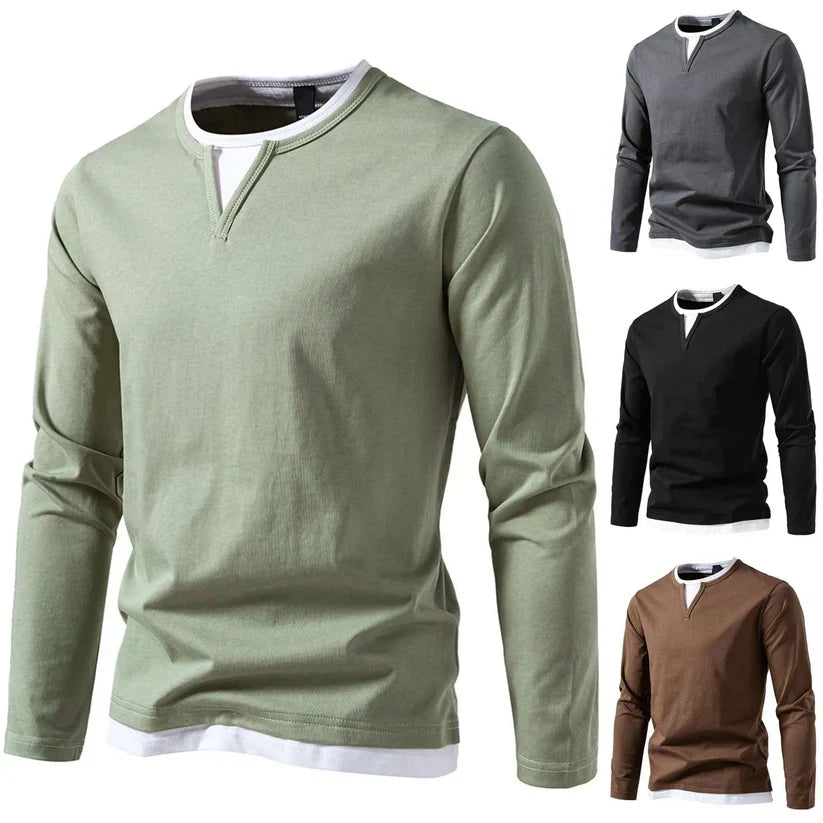 Ryan™ – Long Sleeve Sweater with V-Neck
