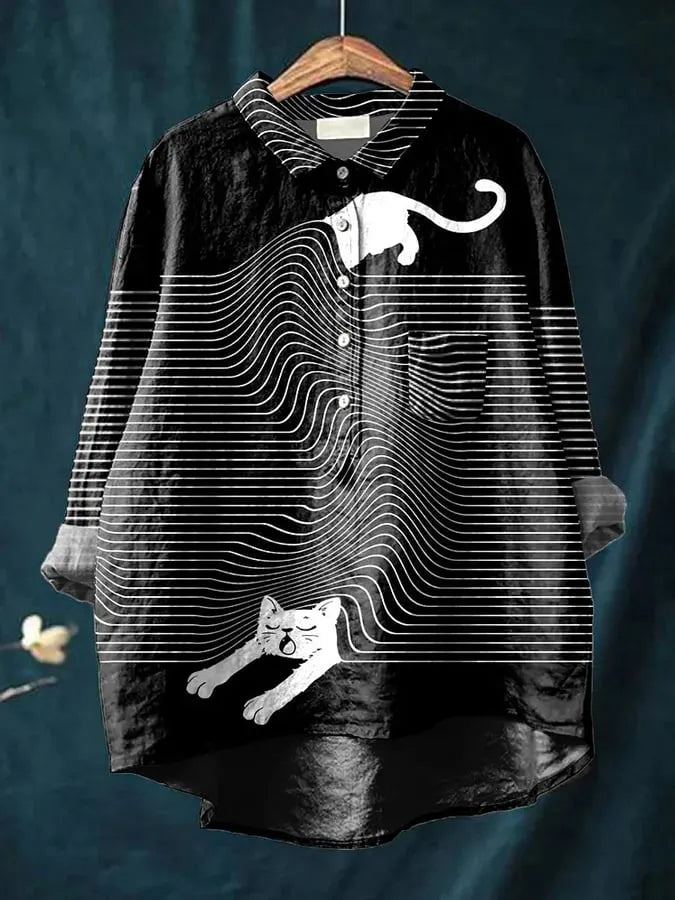 Quinley Chic Playful Printed Blouse