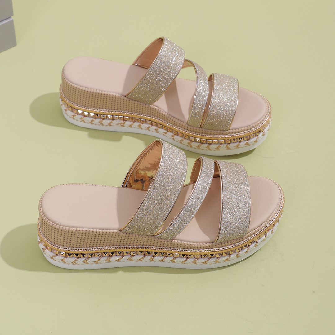 Bella Sparkle Platform Sandals