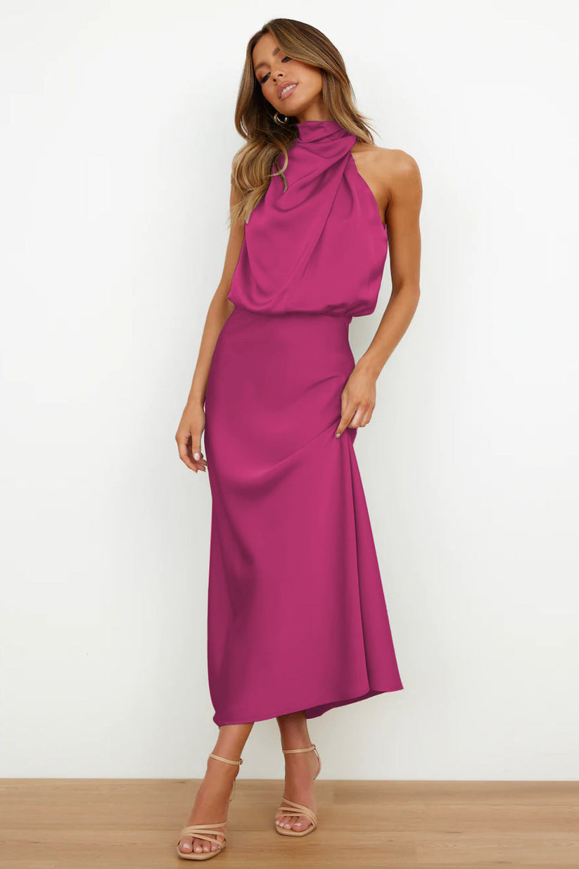 Verona Long Satin Dress