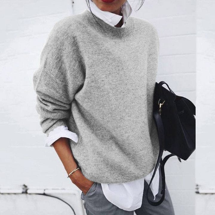 Amanda | Women's Sweater With Round Neck – Women’s fashion piece
