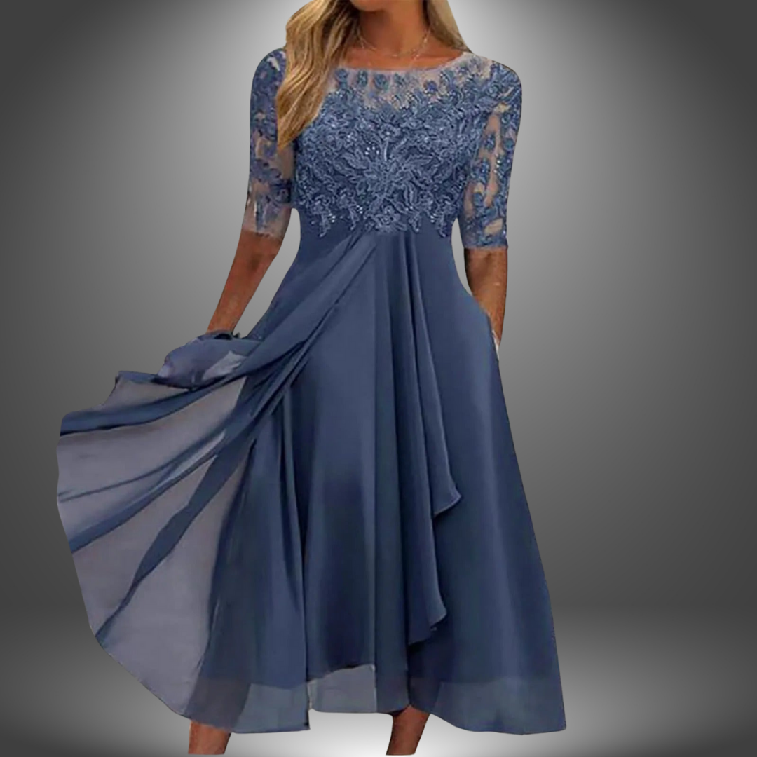 Alisa Lace Midi Dress – Women’s fashion piece