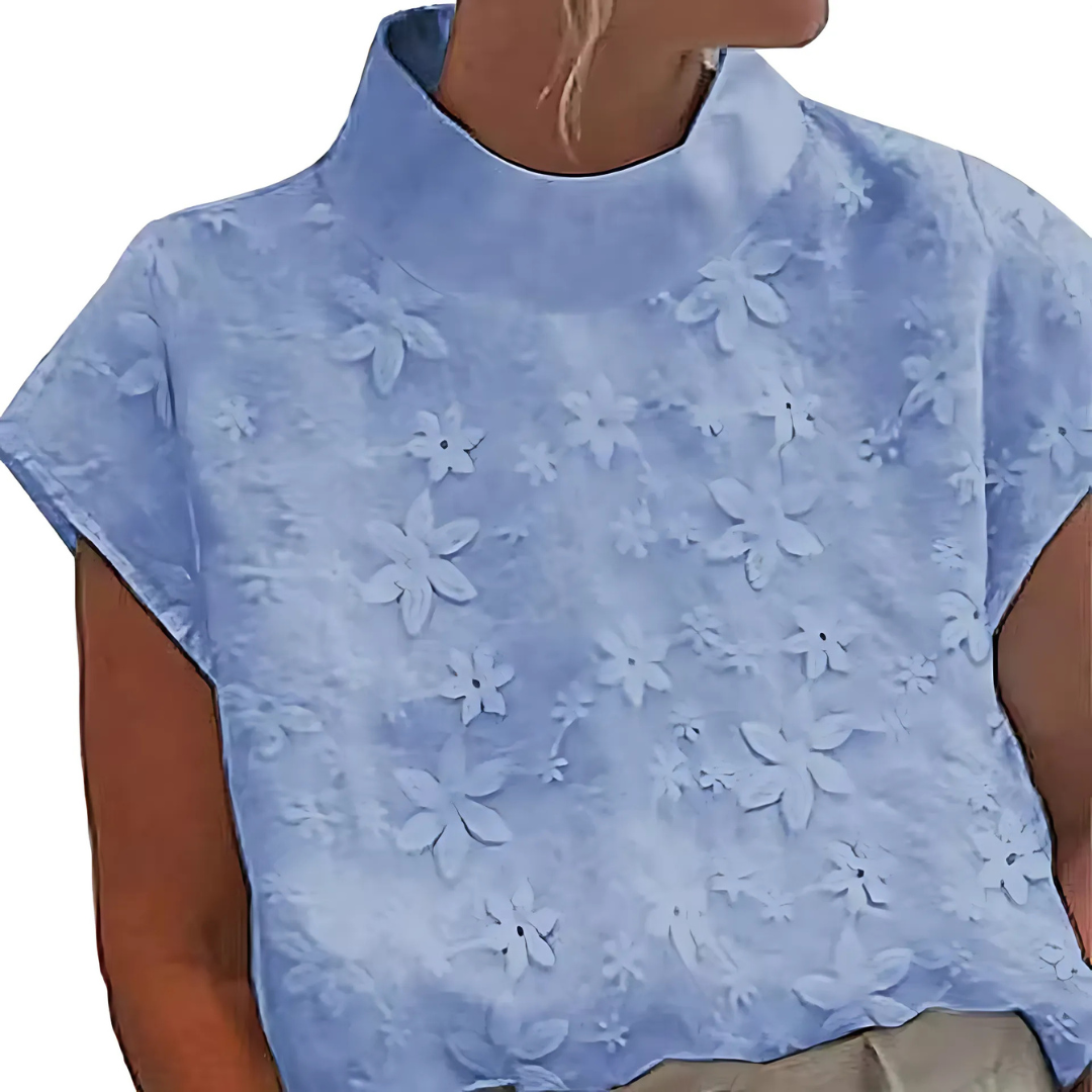 Elise Floral Textured Blouse