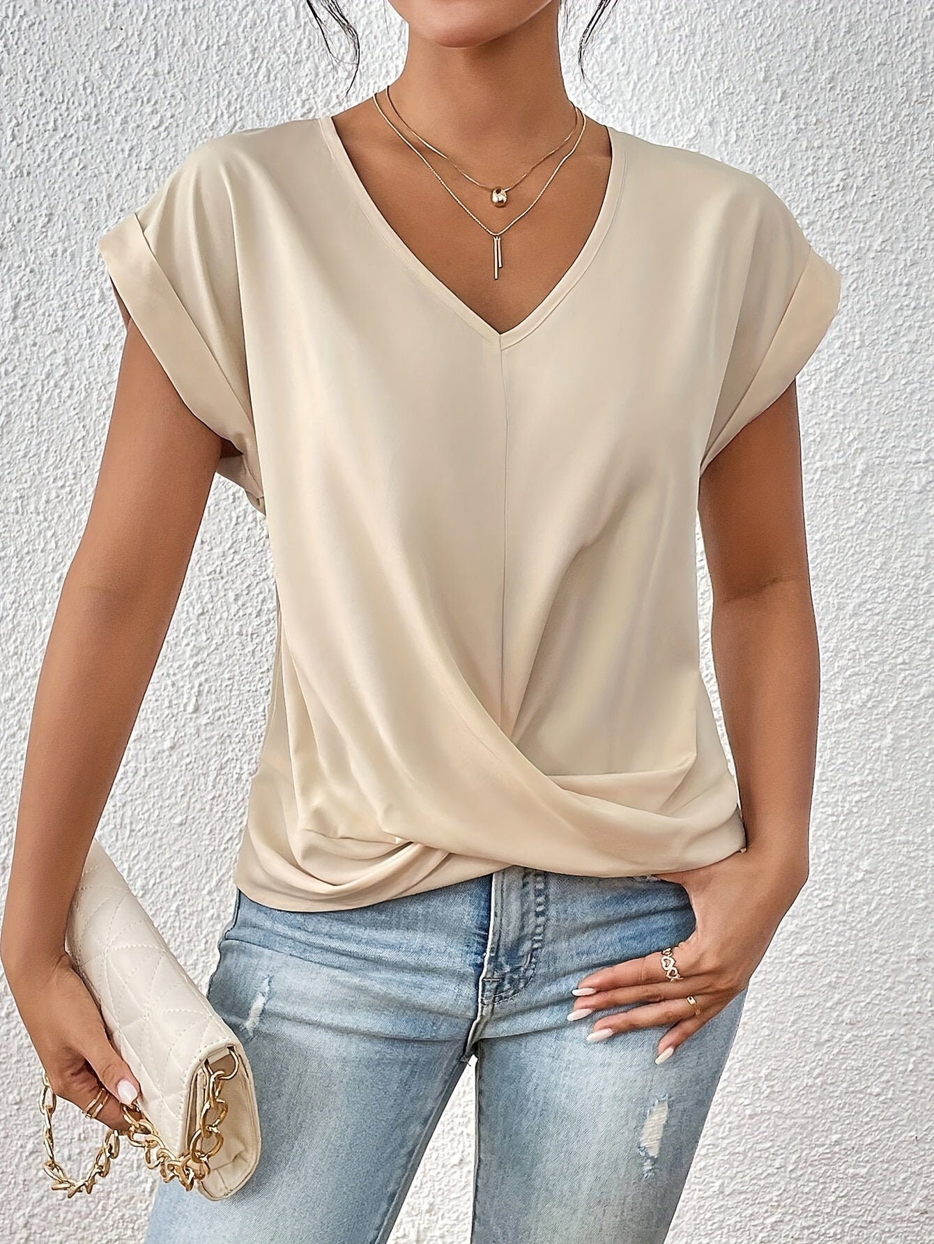 Sarah Elegant V Neck Summer Top