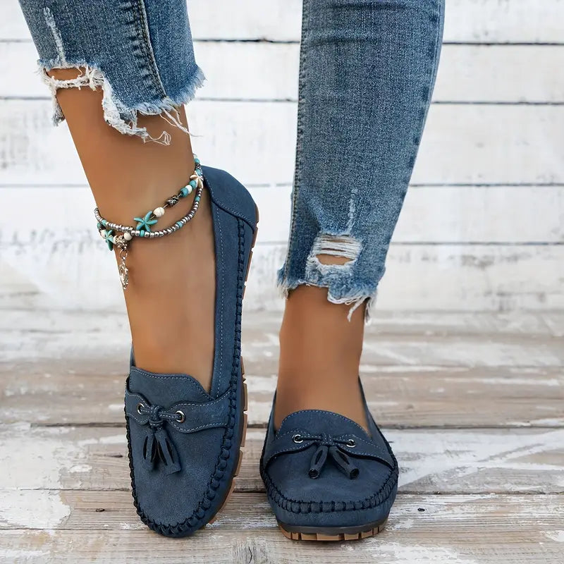 Coastal Comfort – Moccasin Style Loafers – Women’s fashion piece