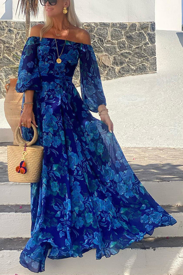 Francesca Floral Off Shoulder Maxi Dress – Women’s fashion piece