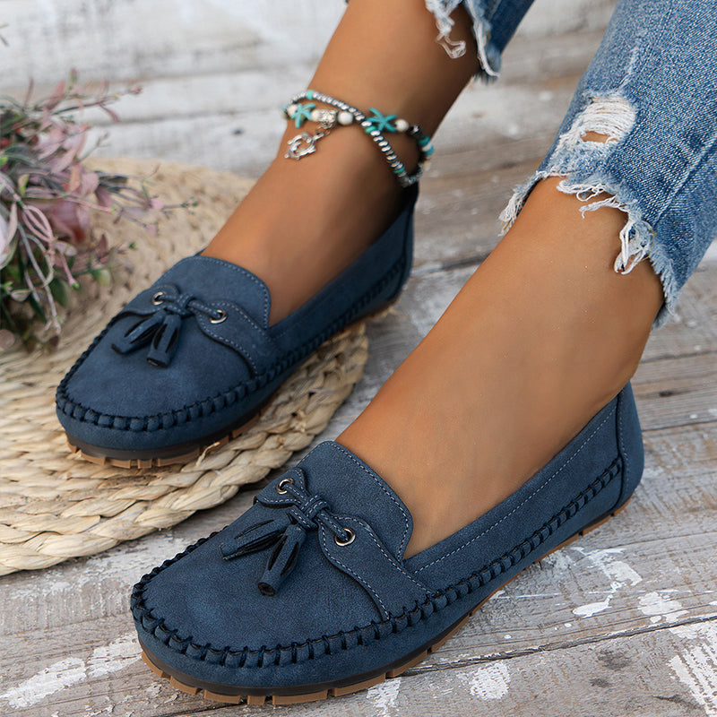 Coastal Comfort – Moccasin Style Loafers – Women’s fashion piece