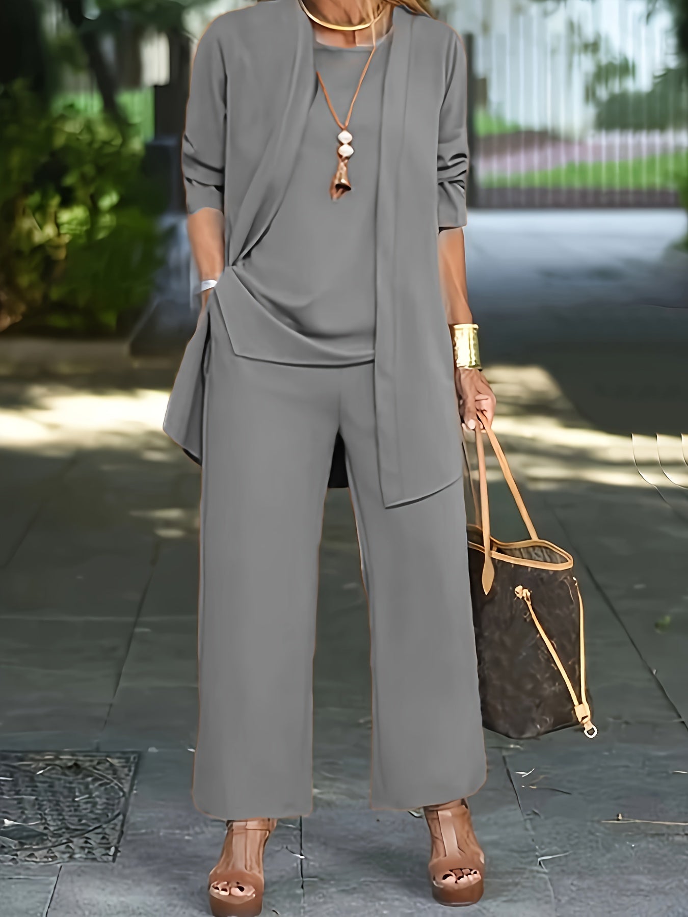 Isla 3 Piece Flowy Trouser Set