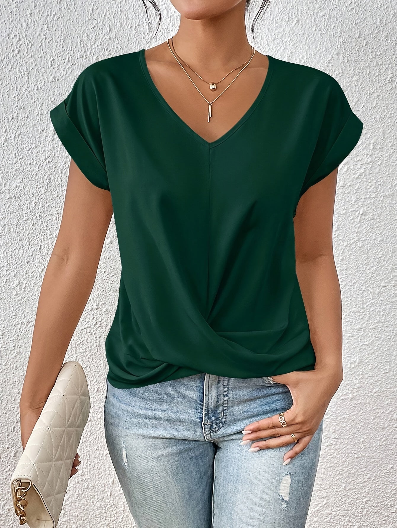 Sarah Elegant V Neck Summer Top