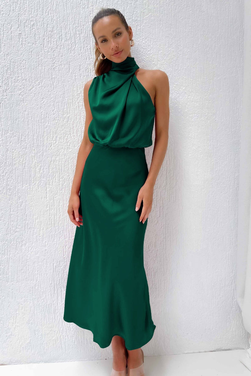 Verona Long Satin Dress