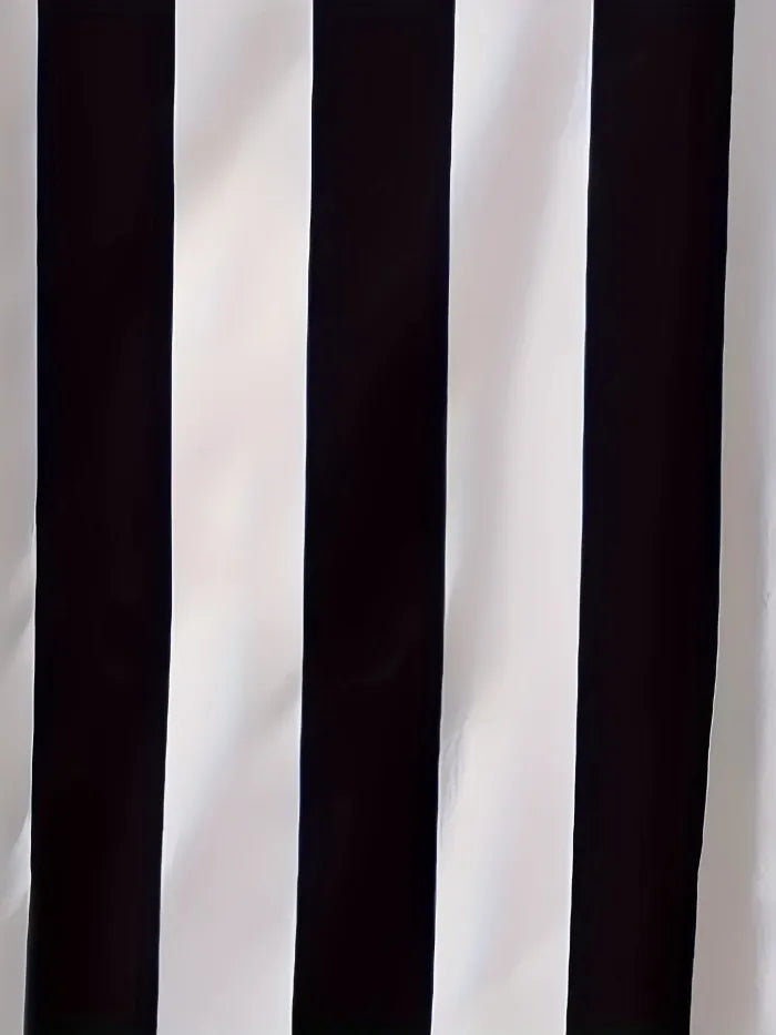 Faith Casual Striped Dress With Notched Neckline