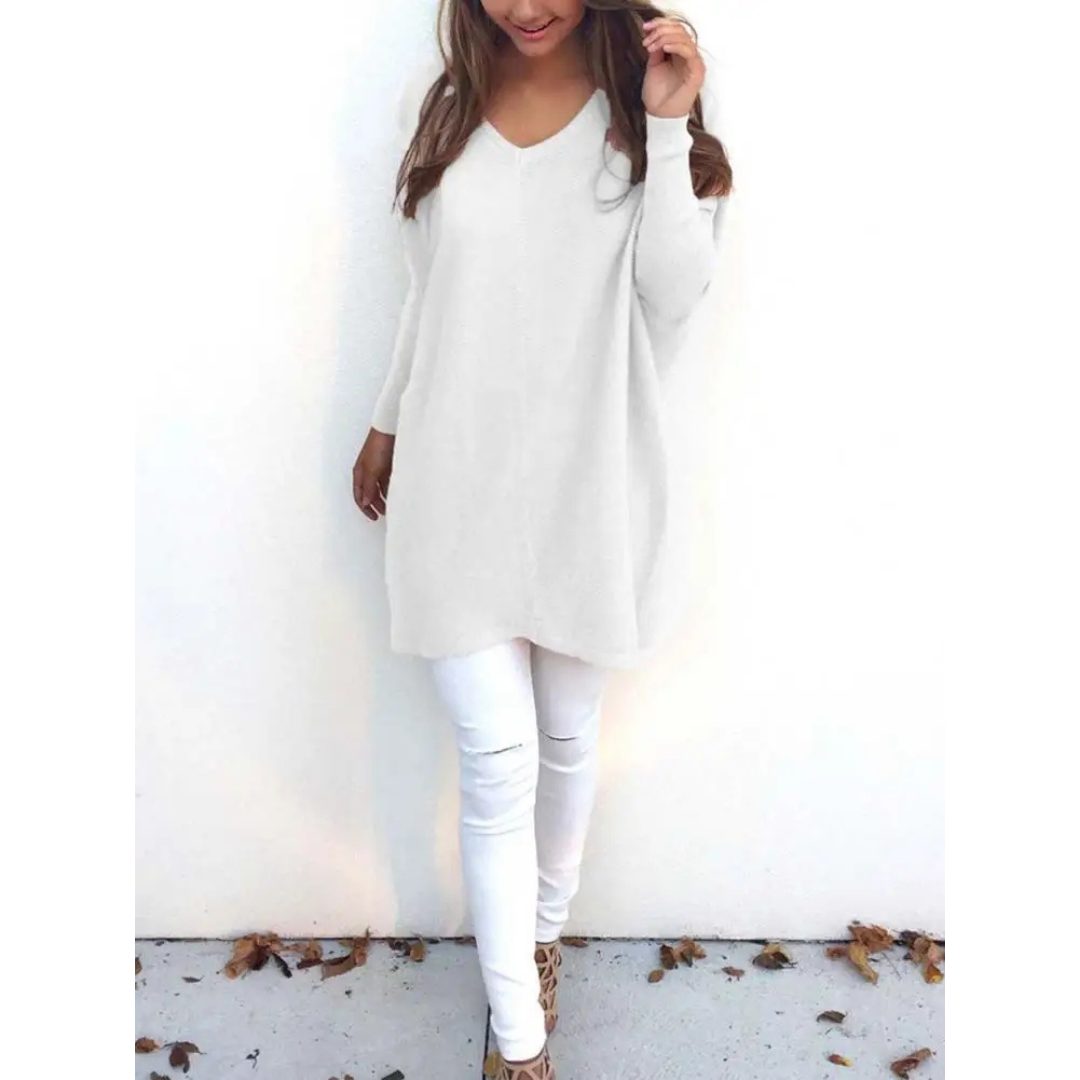 Kathy | Women's Casual Oversized V Neck Sweater – Women’s fashion piece