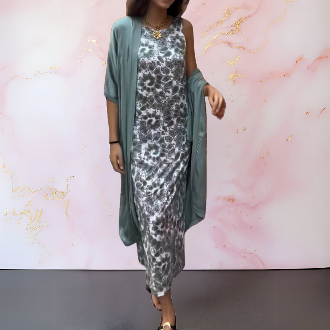 Camilla Printed Layered Maxi Set – Women’s fashion piece