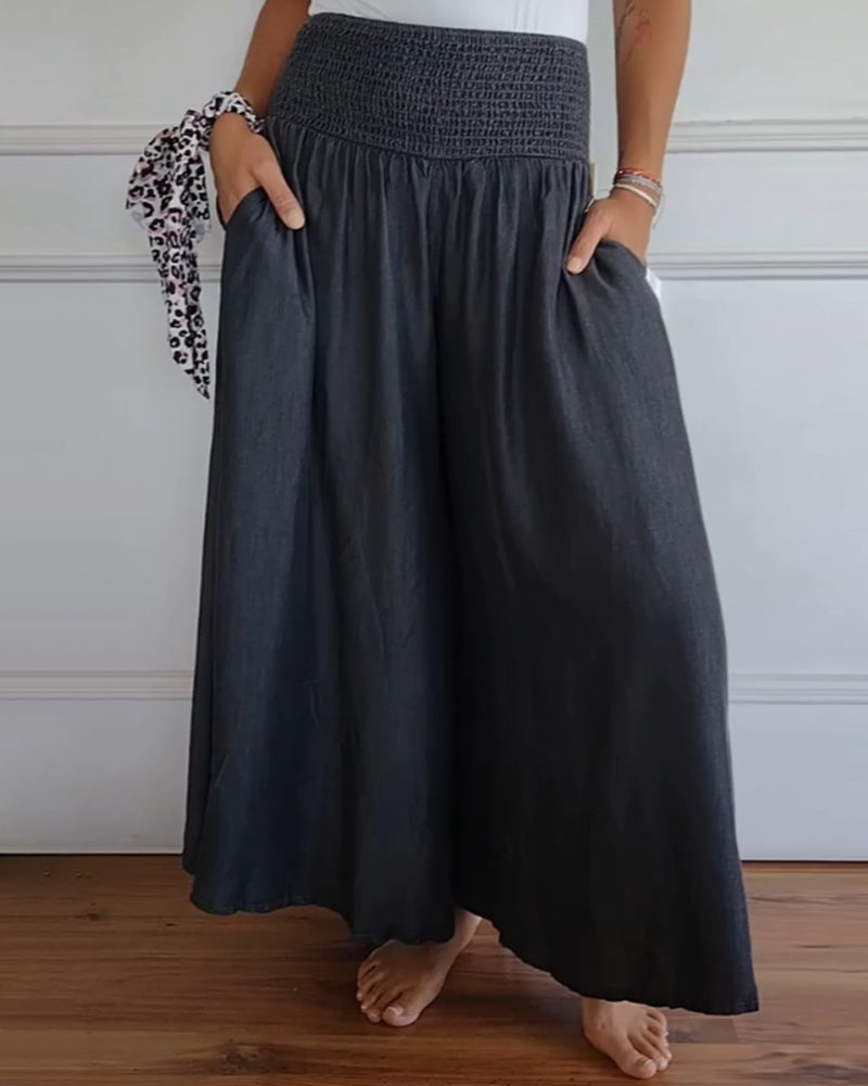 Elizabeth Elegant High Waist Wide Leg Pants – Women’s fashion piece