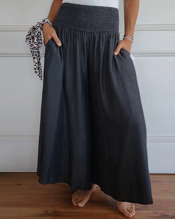 Elizabeth Elegant High Waist Wide Leg Pants – Women’s fashion piece