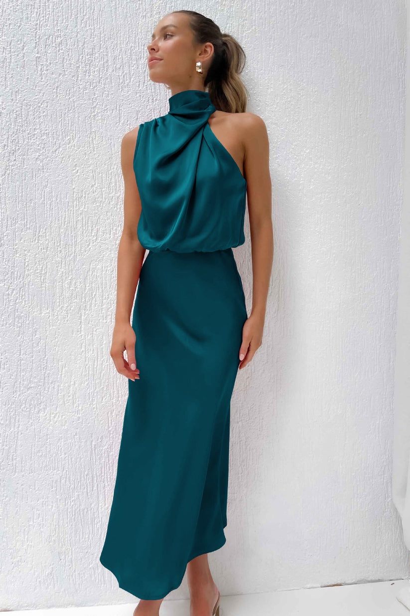 Verona Long Satin Dress