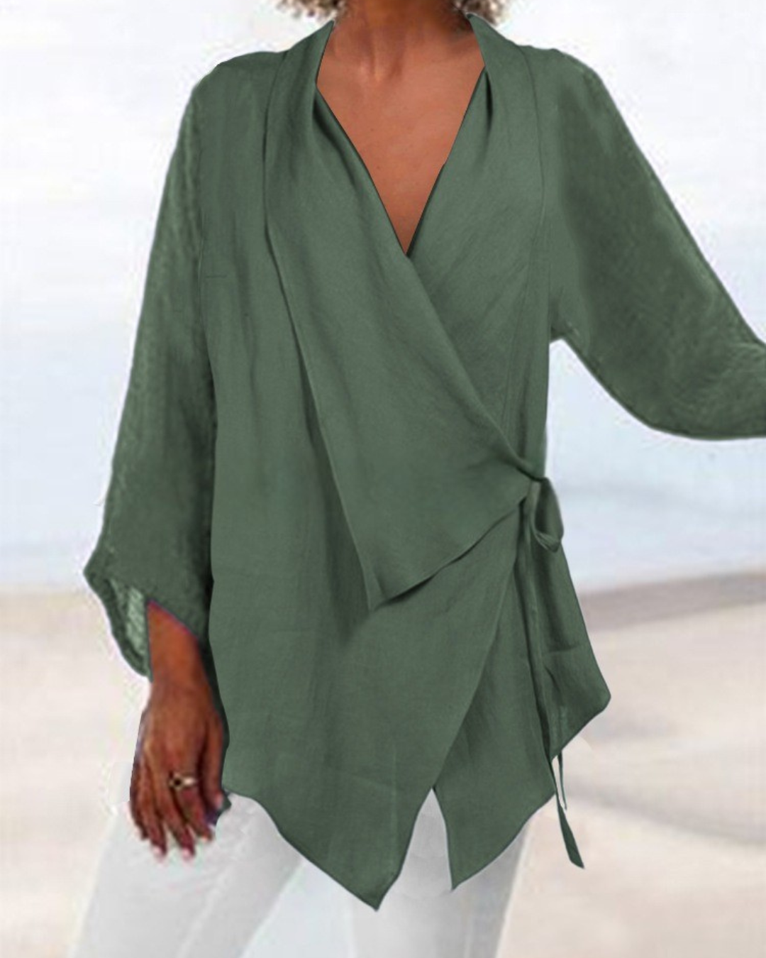 Elaine – Relaxed Wrap Fit Blouse – Women’s fashion piece