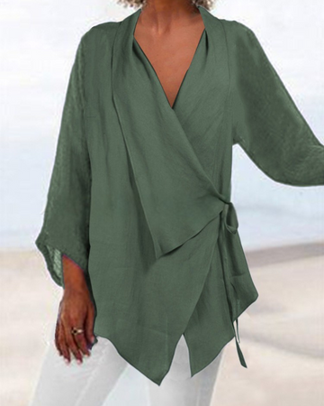 Elaine – Relaxed Wrap Fit Blouse – Women’s fashion piece