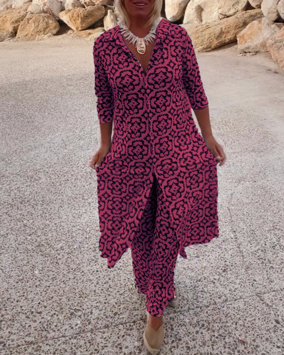 Evelyn Chic Geometric Two Piece Set – Women’s fashion piece