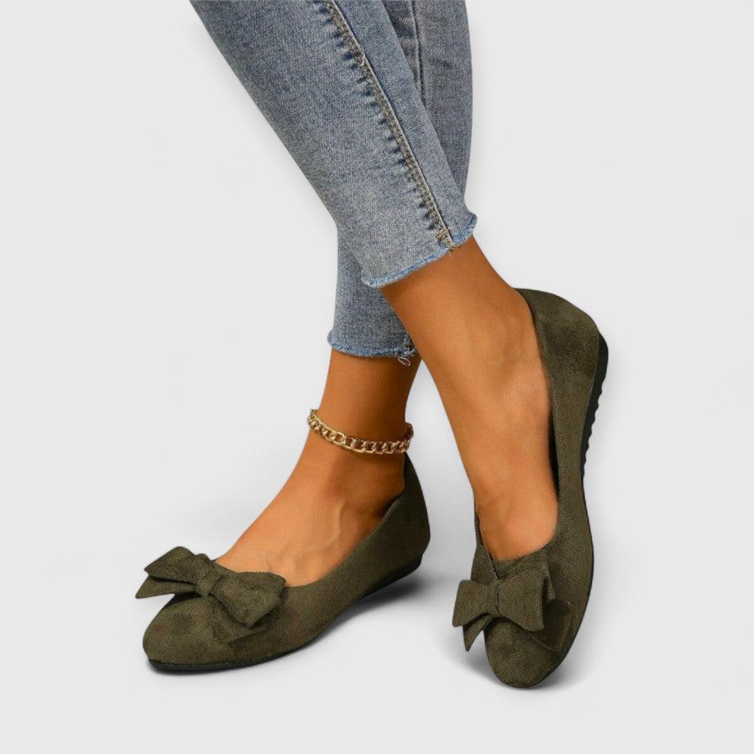 Elise Bow Front Ballet Flats