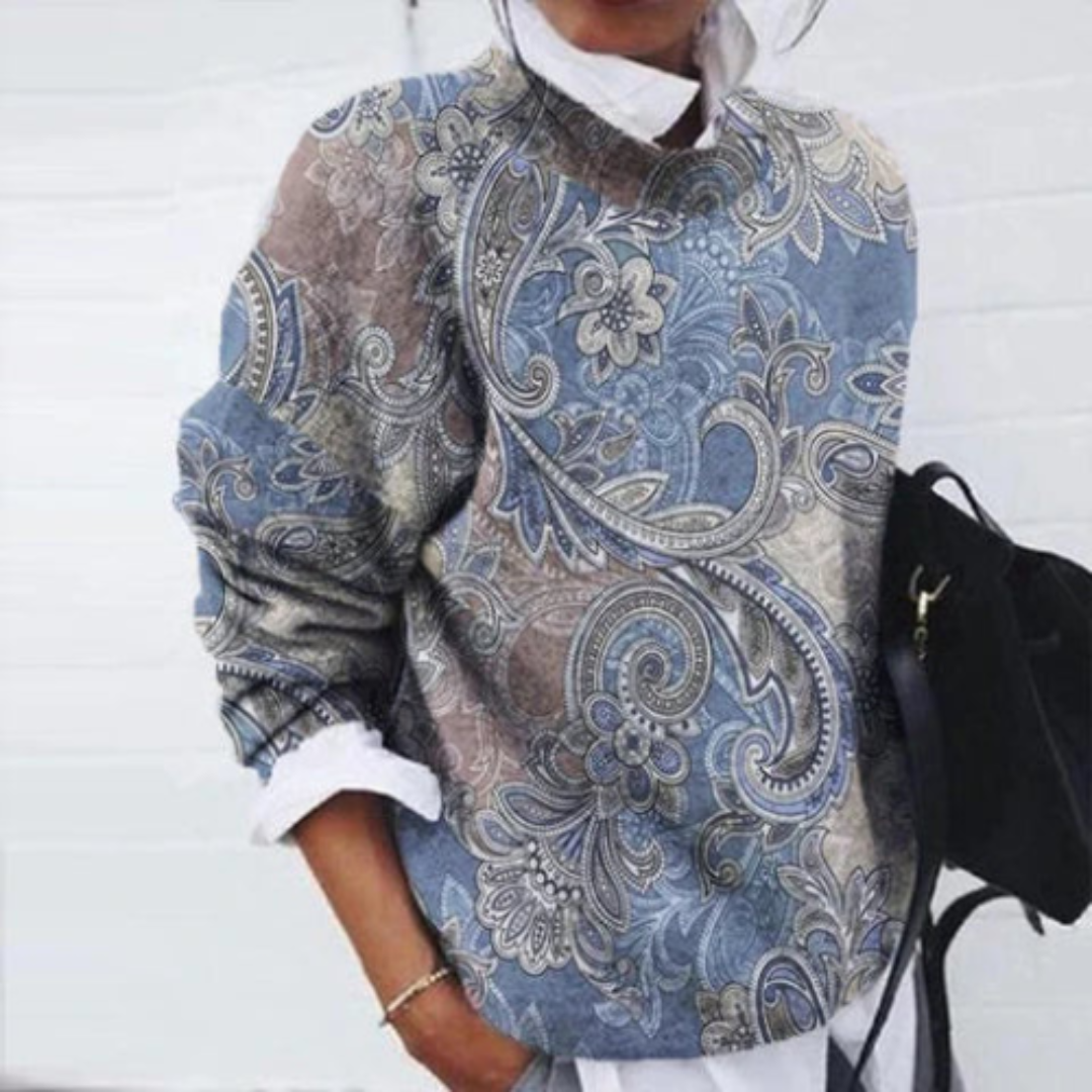 Wilma | Women's Floral Casual Sweater – Women’s fashion piece