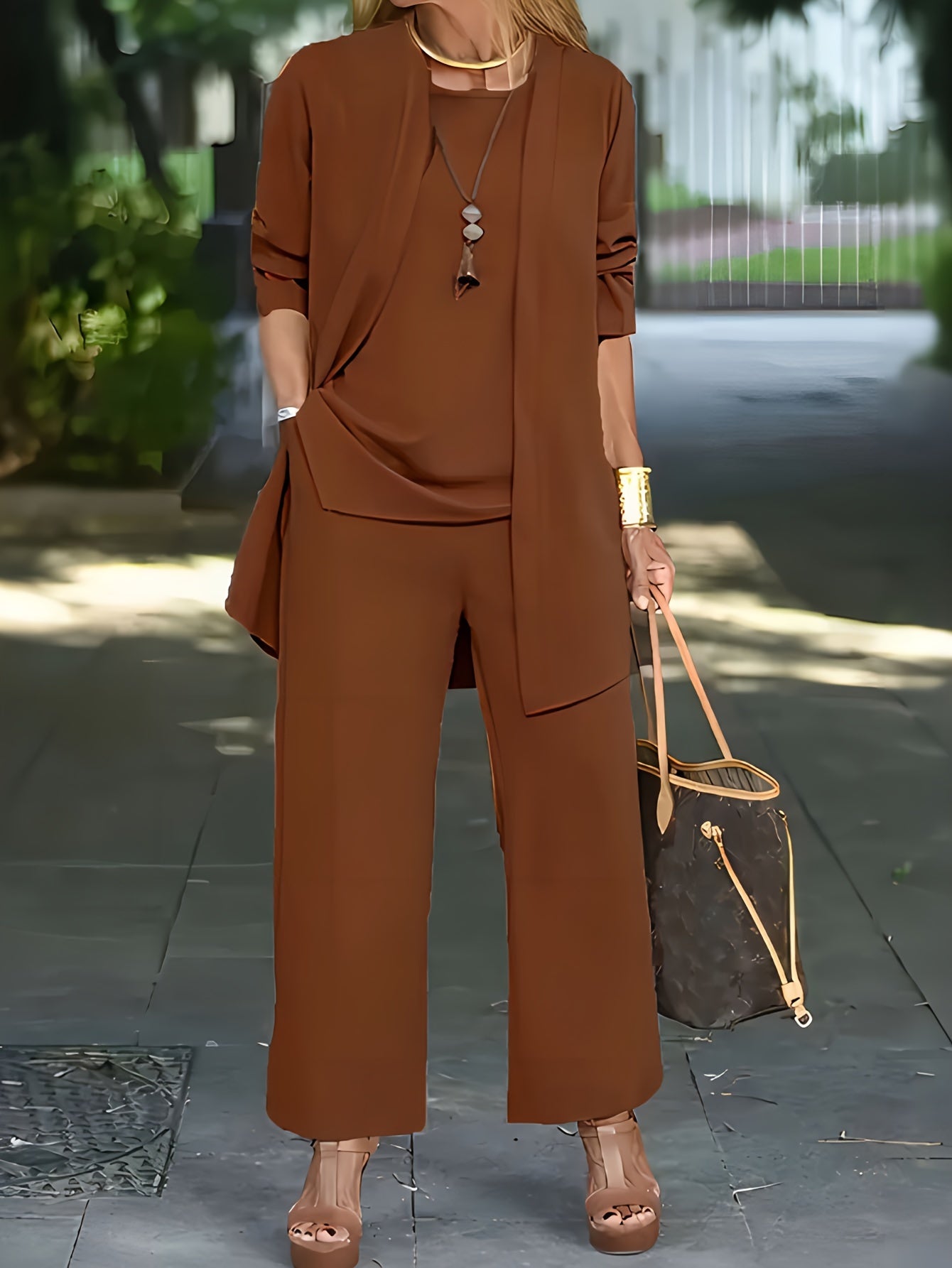 Isla 3 Piece Flowy Trouser Set