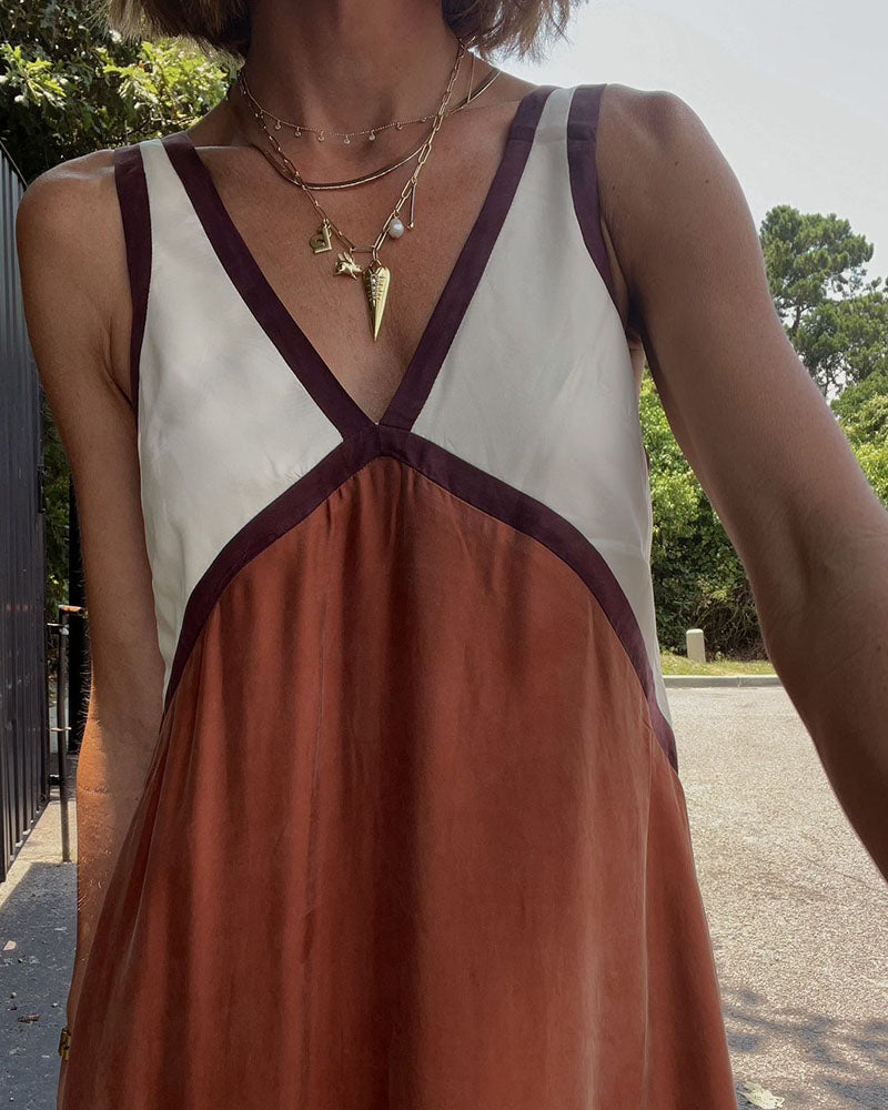 Jacky Lightweight V Neck Maxi Dress