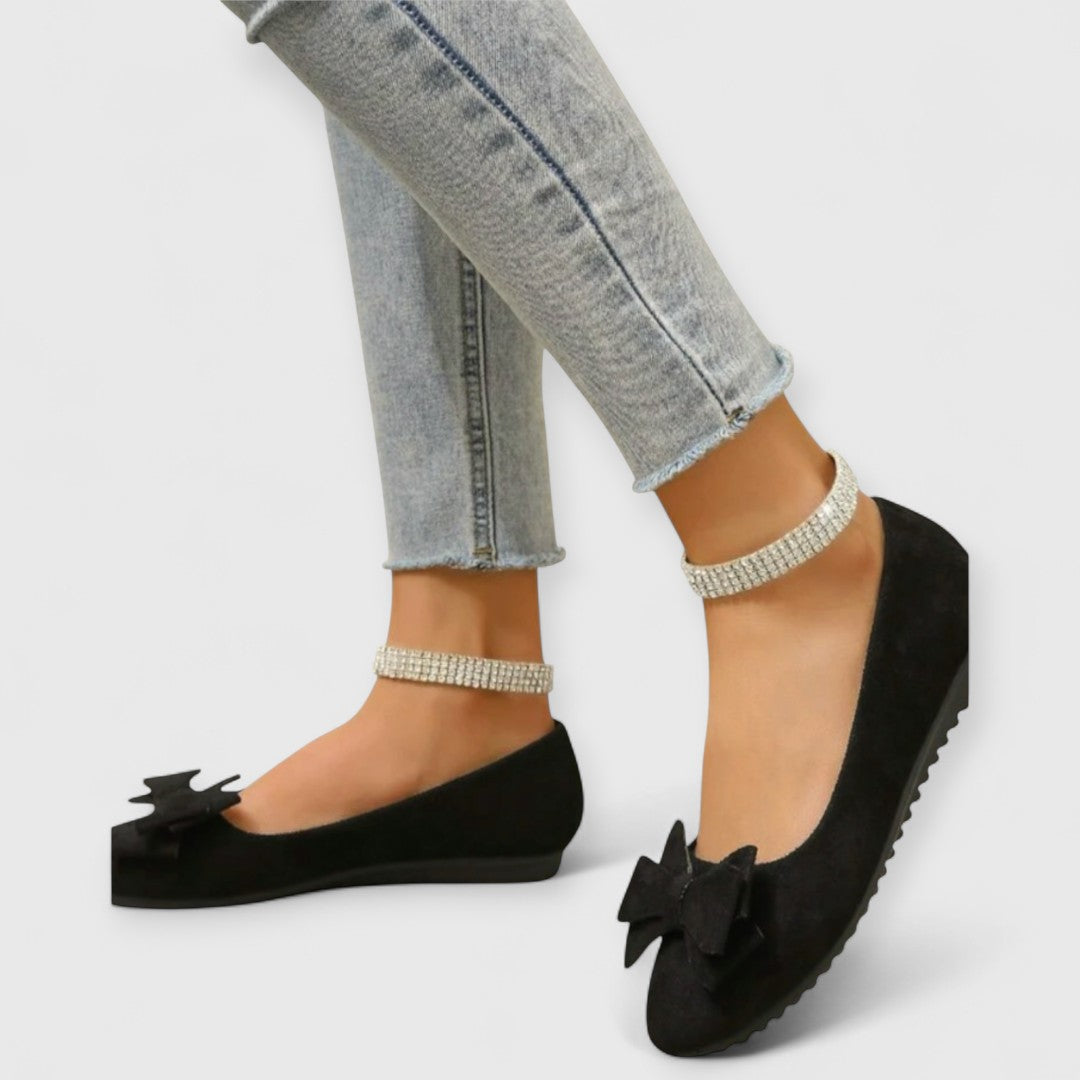 Elise Bow Front Ballet Flats