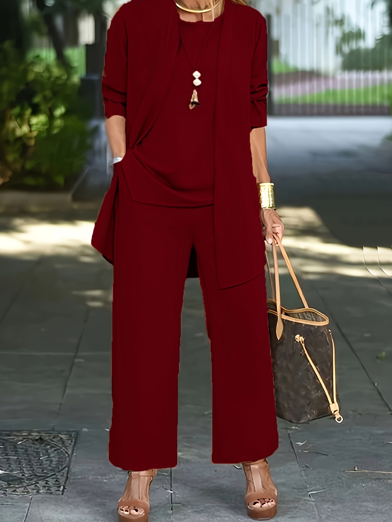 Isla 3 Piece Flowy Trouser Set