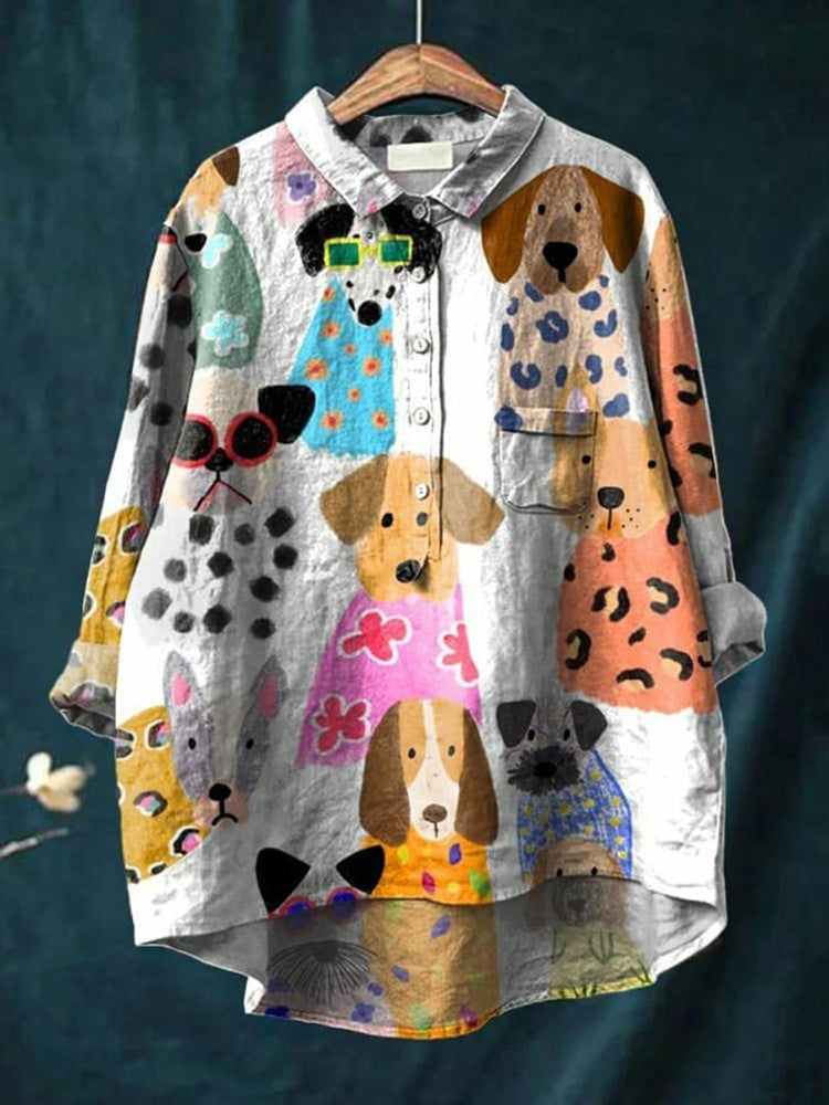 Quinley Chic Playful Printed Blouse – Women’s fashion piece