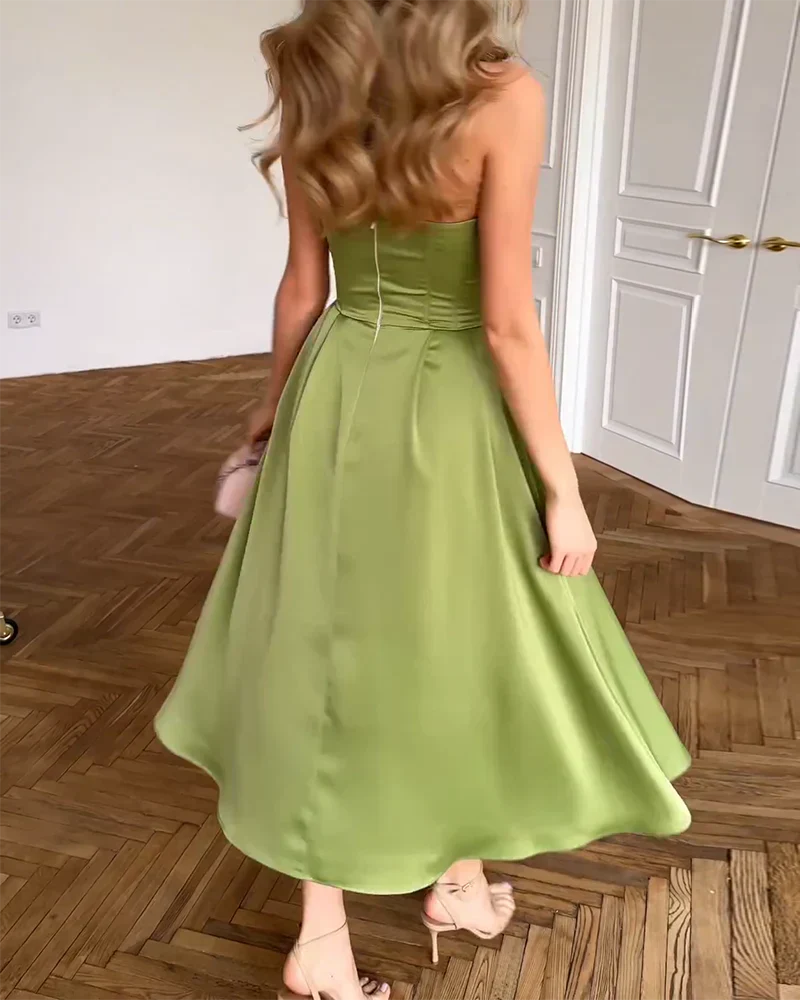 Bianca Chic Strapless Midi Dress