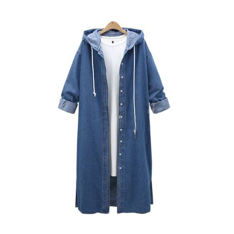 Marla Cove – Longline Hooded Denim Jacket – Women’s fashion piece