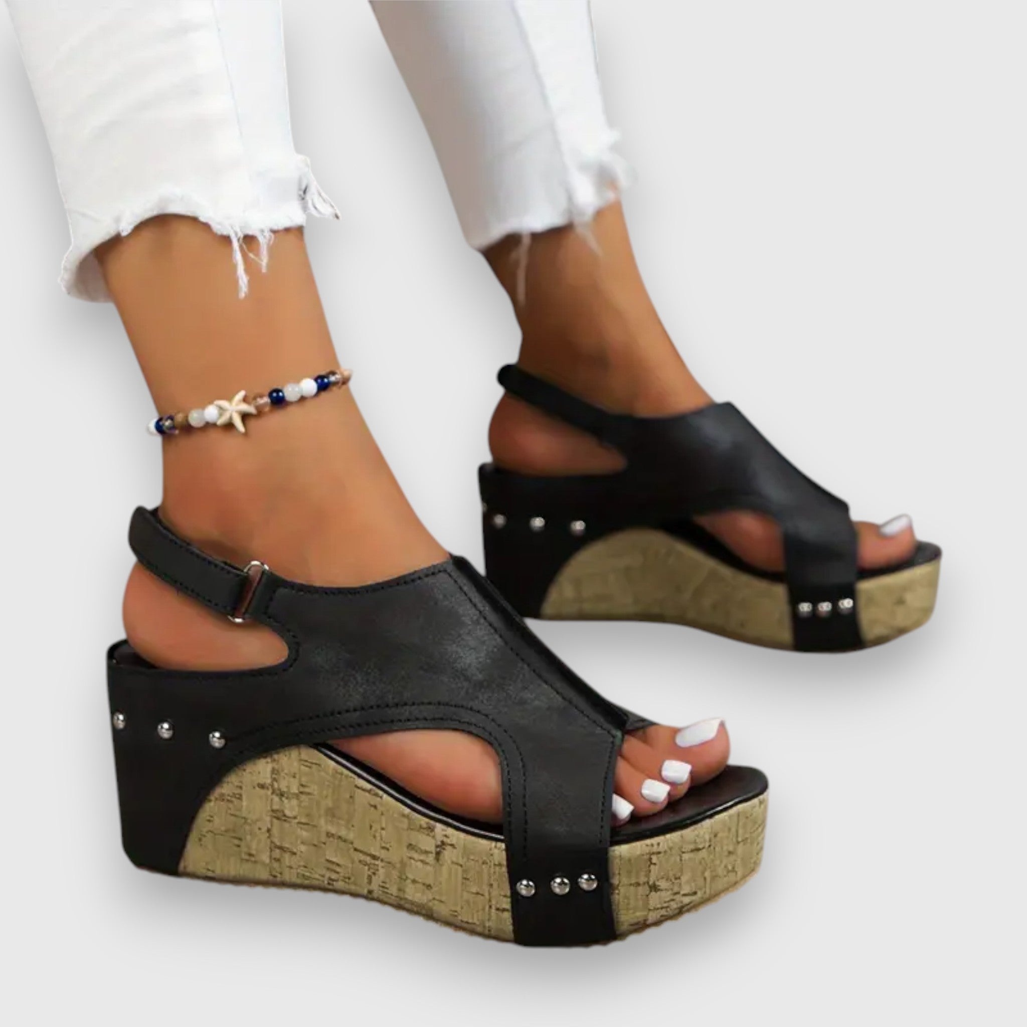Mia | Retro Inspired Platform Sandals
