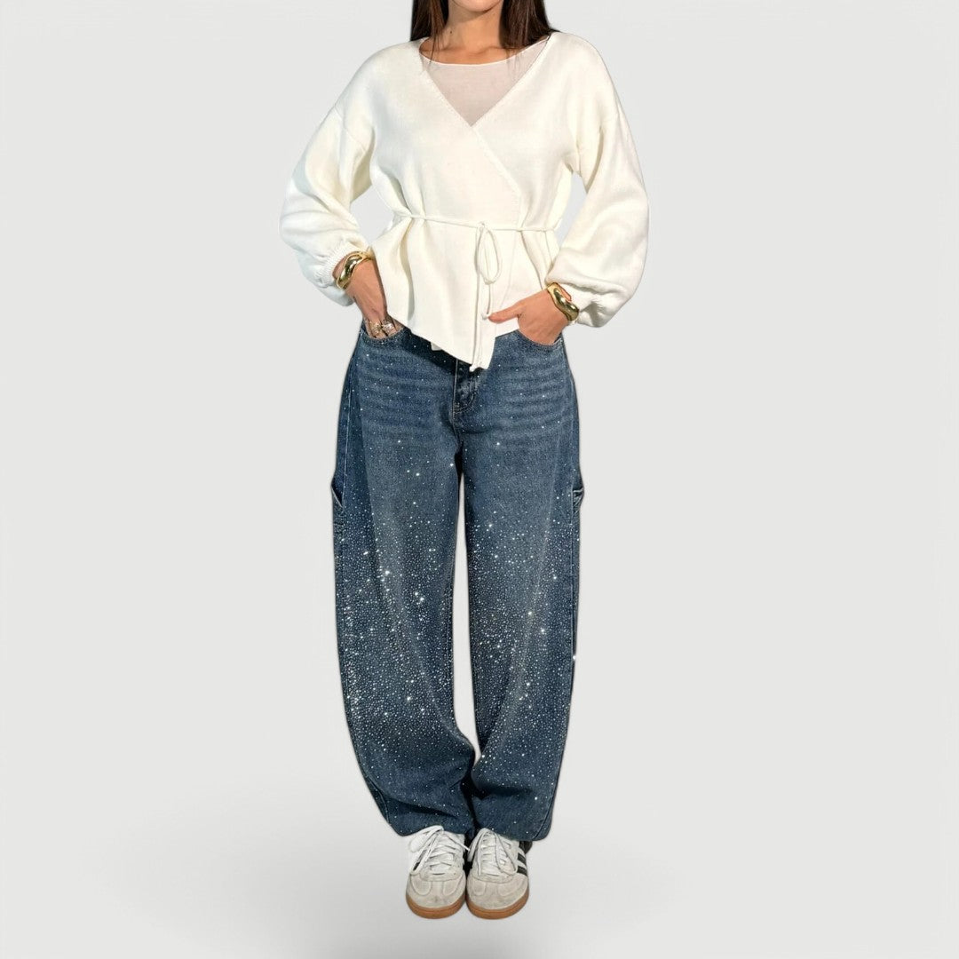 Luna Sparkle Denim – Relaxed Fit Jeans – Women’s fashion piece