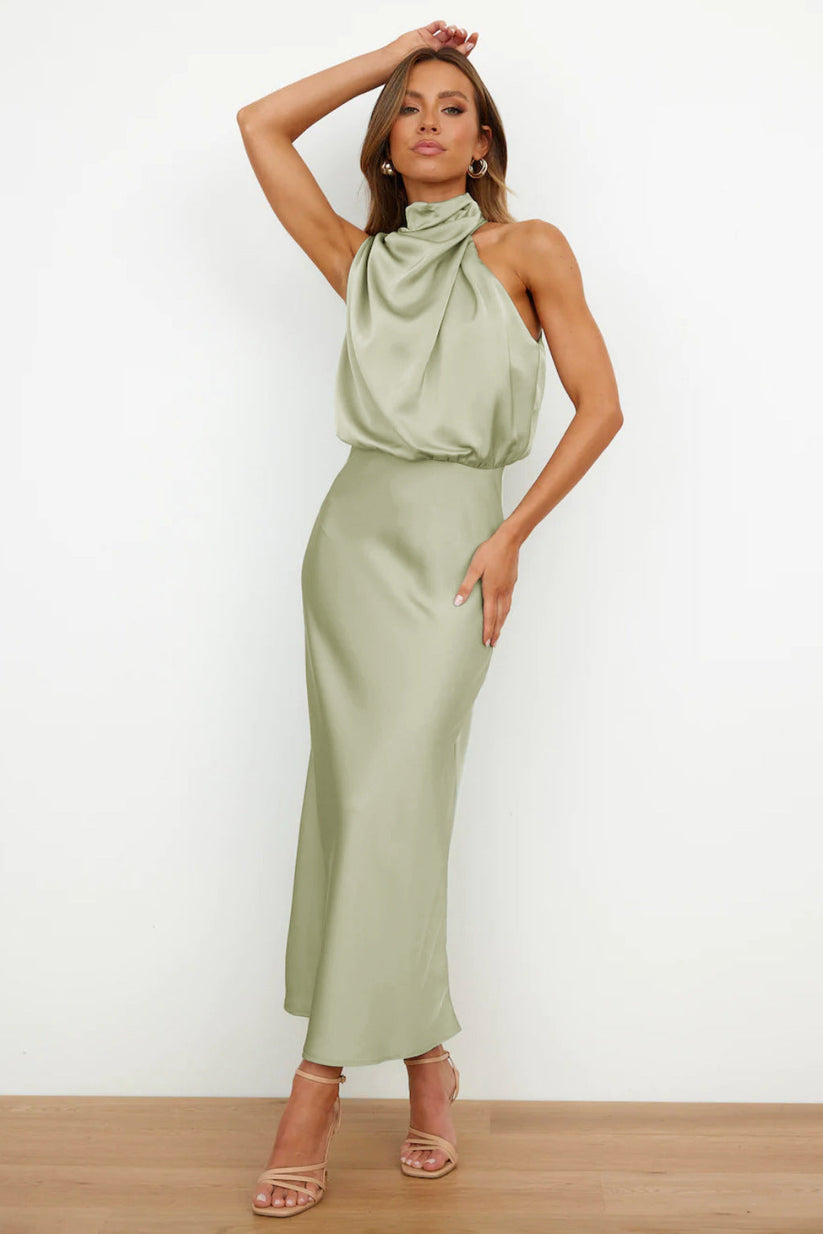 Verona Long Satin Dress
