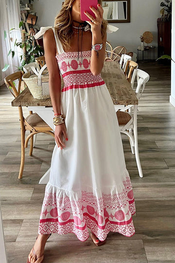 Addison Lace Up Square Collar Sling Dress – Women’s fashion piece