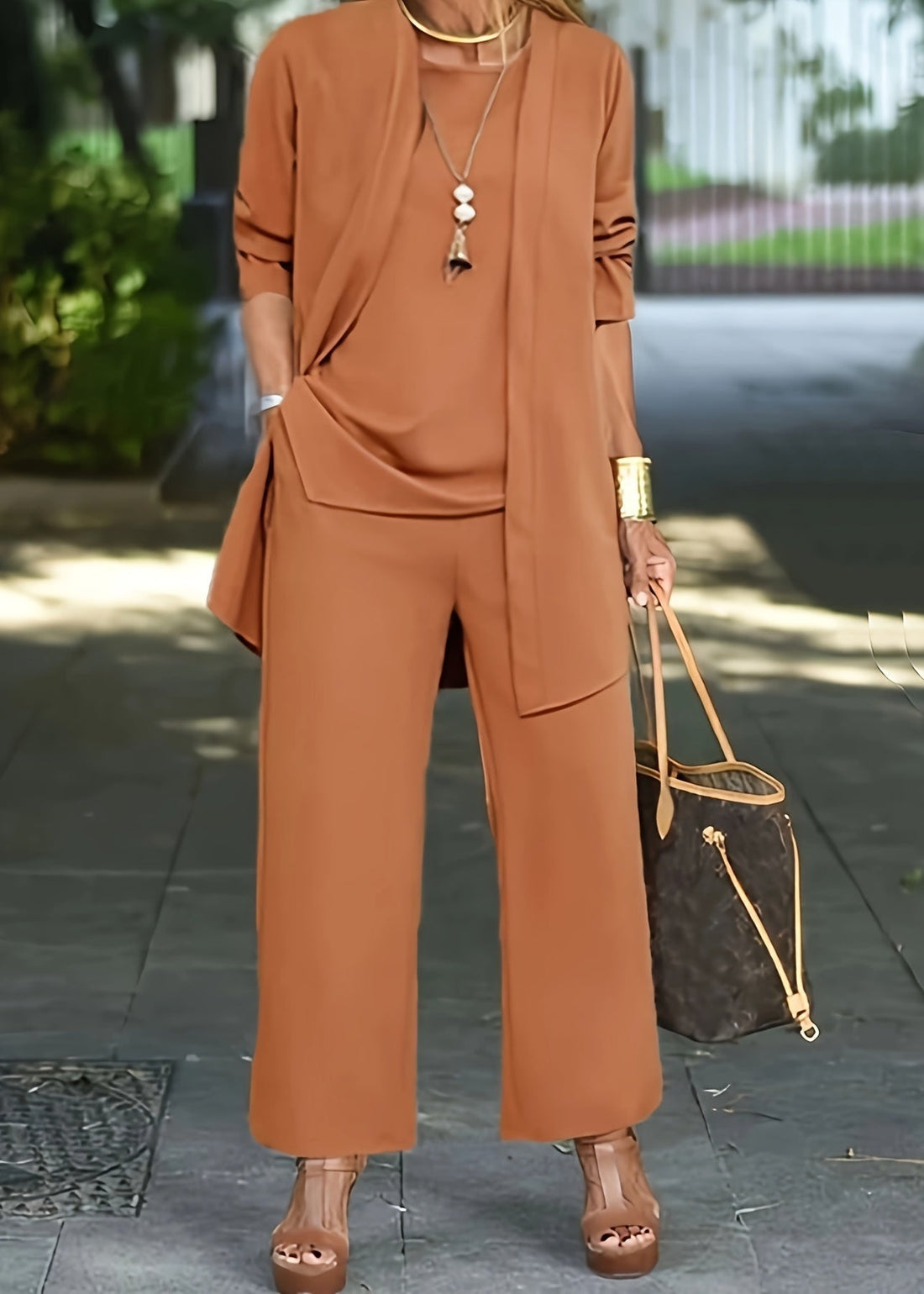 Isla 3 Piece Flowy Trouser Set – Women’s fashion piece