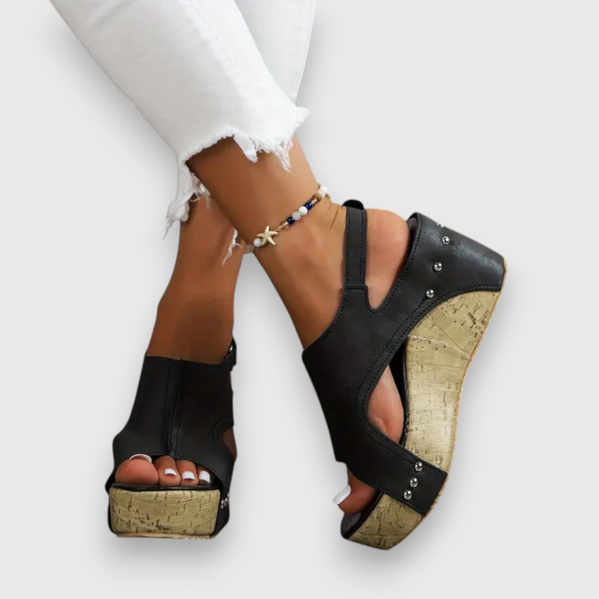 Mia | Retro Inspired Platform Sandals