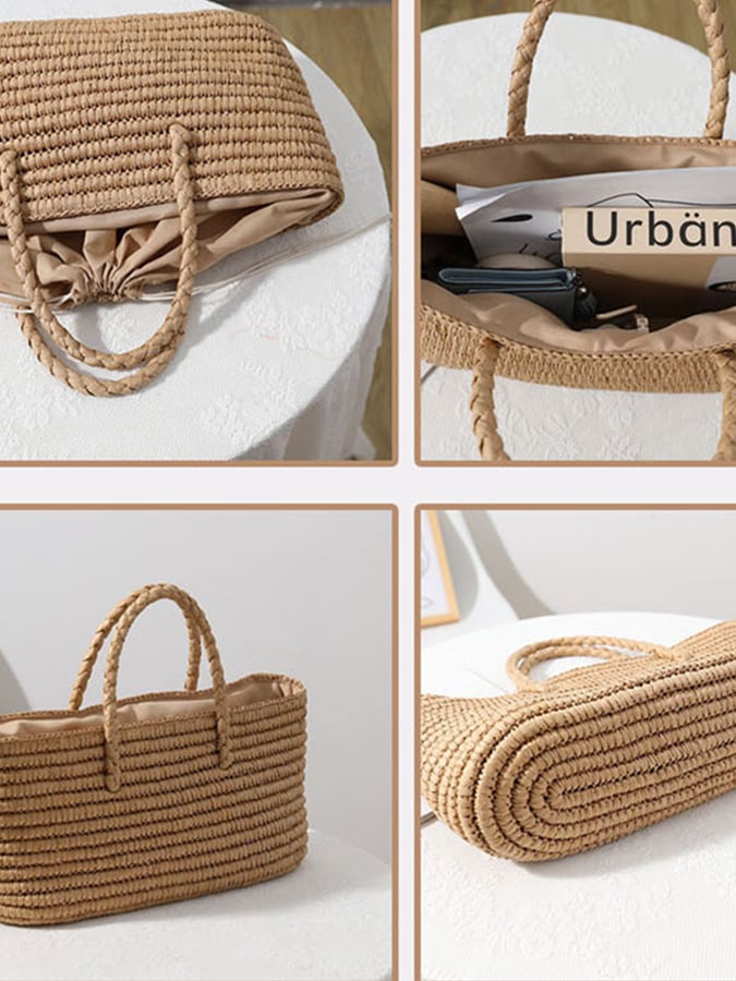 Arden Woven Beach Tote