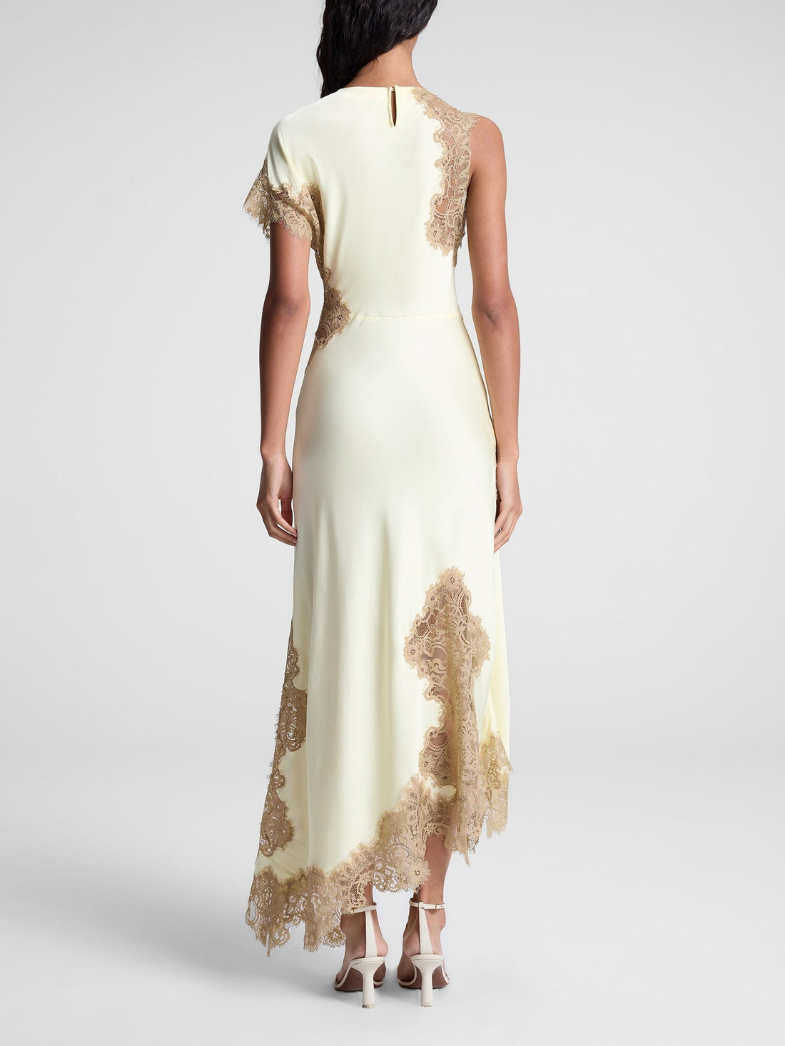 Satin And Lace Maxi Dress – Women’s fashion piece