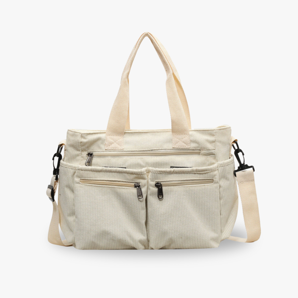 Elara™ | Cord Shoulder Bag – Women’s fashion piece