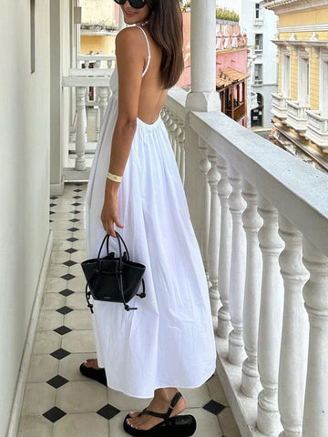 Jolina Casual Backless Maxi Dress – Women’s fashion piece