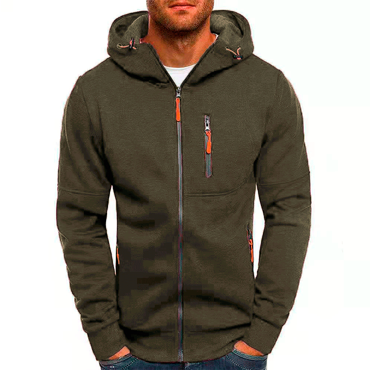 Daniel™ - Men's Hoodie | Zippered Hood with Fleece