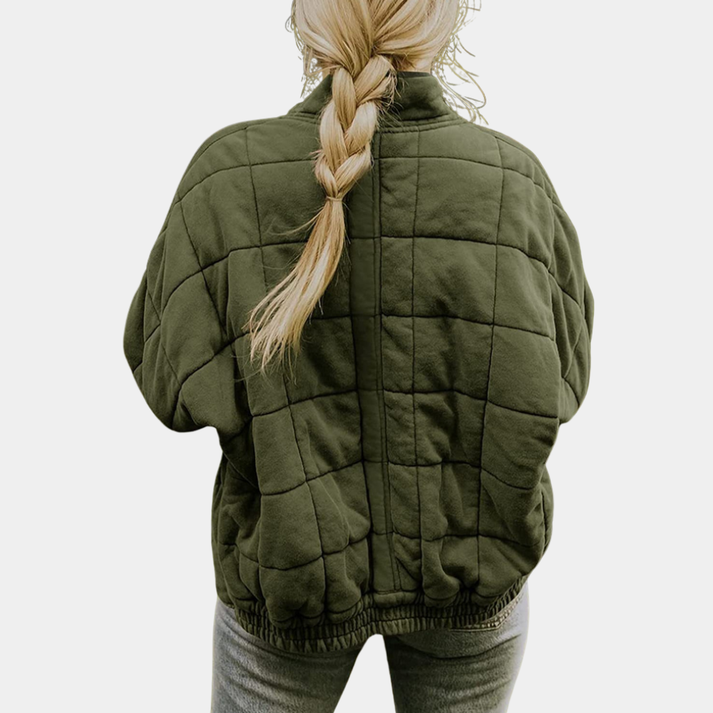 Tessa Oversized Quilted Zip Jacket