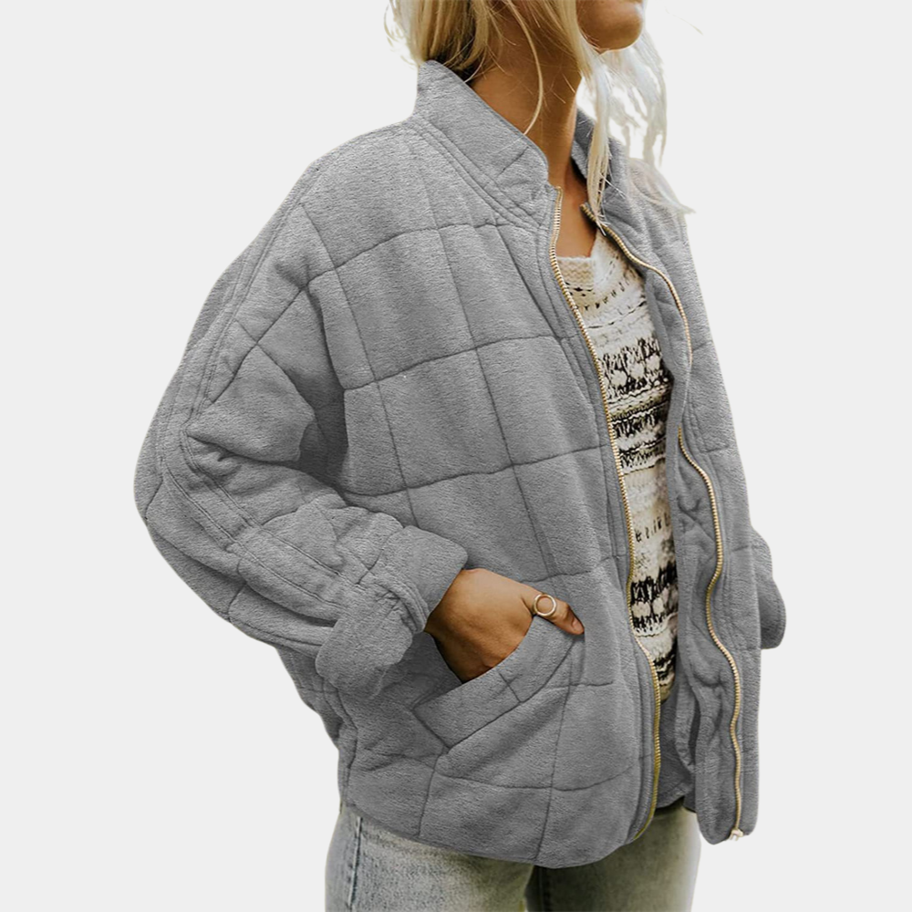 Tessa Oversized Quilted Zip Jacket