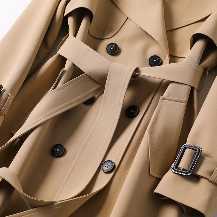 Camille – Classic Double Breasted Trench Coat