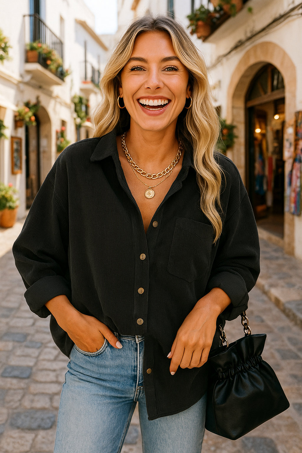 Isla Oversized Autumn Blouse – Women’s fashion piece